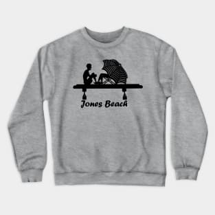 Jones Beach Art Deco Sign - Summer Love Crewneck Sweatshirt